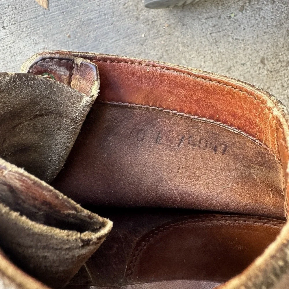 Vintage LL Bean Maine Guide Shoes Leather Moc Toe Made in USA - Size 10 E